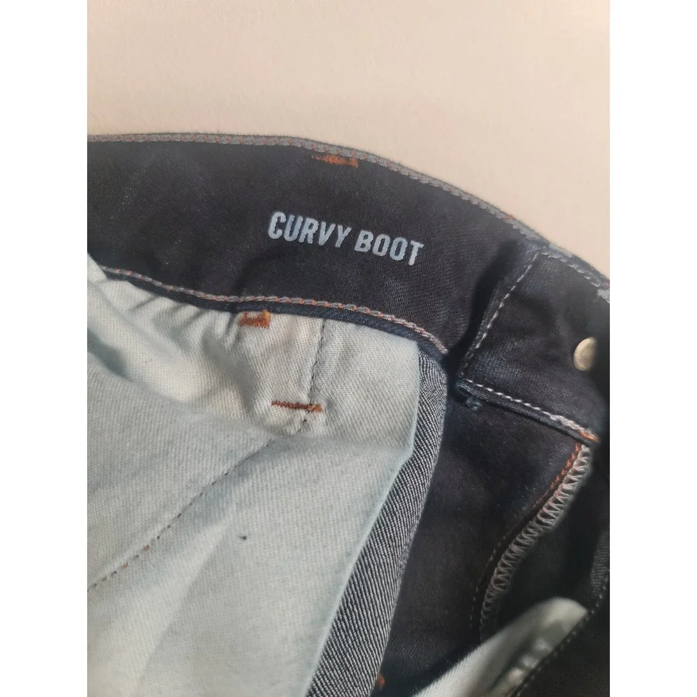 Banana Republic Bootcut Jeans Womens‎ 31L Dark Wash Long Stretch Denim